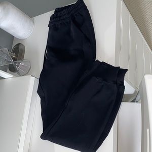 Sasha Structured Jogger Pant with Knit Cuffs